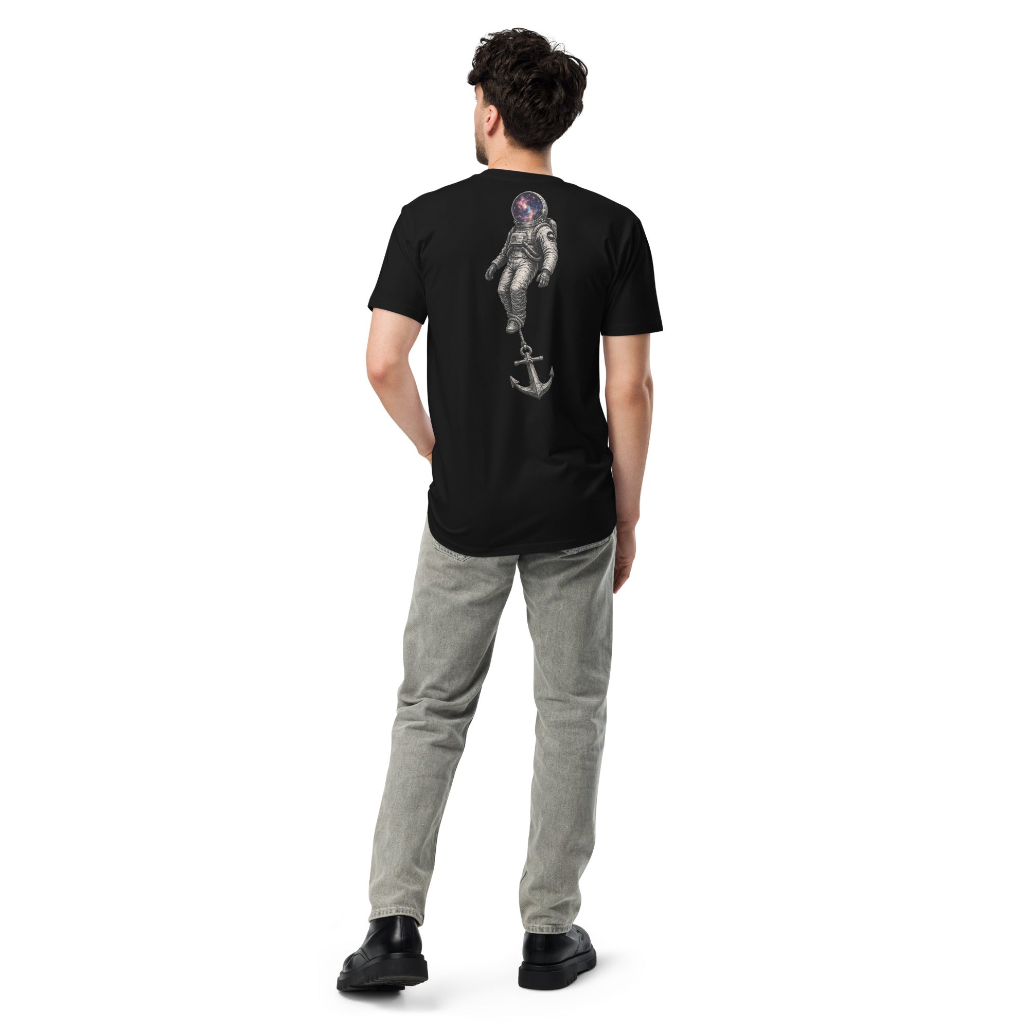 Nebula Threads Anchored Astronaut Heavy Tee | Wear The Cosmos